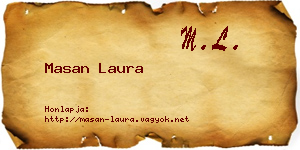 Masan Laura névjegykártya
